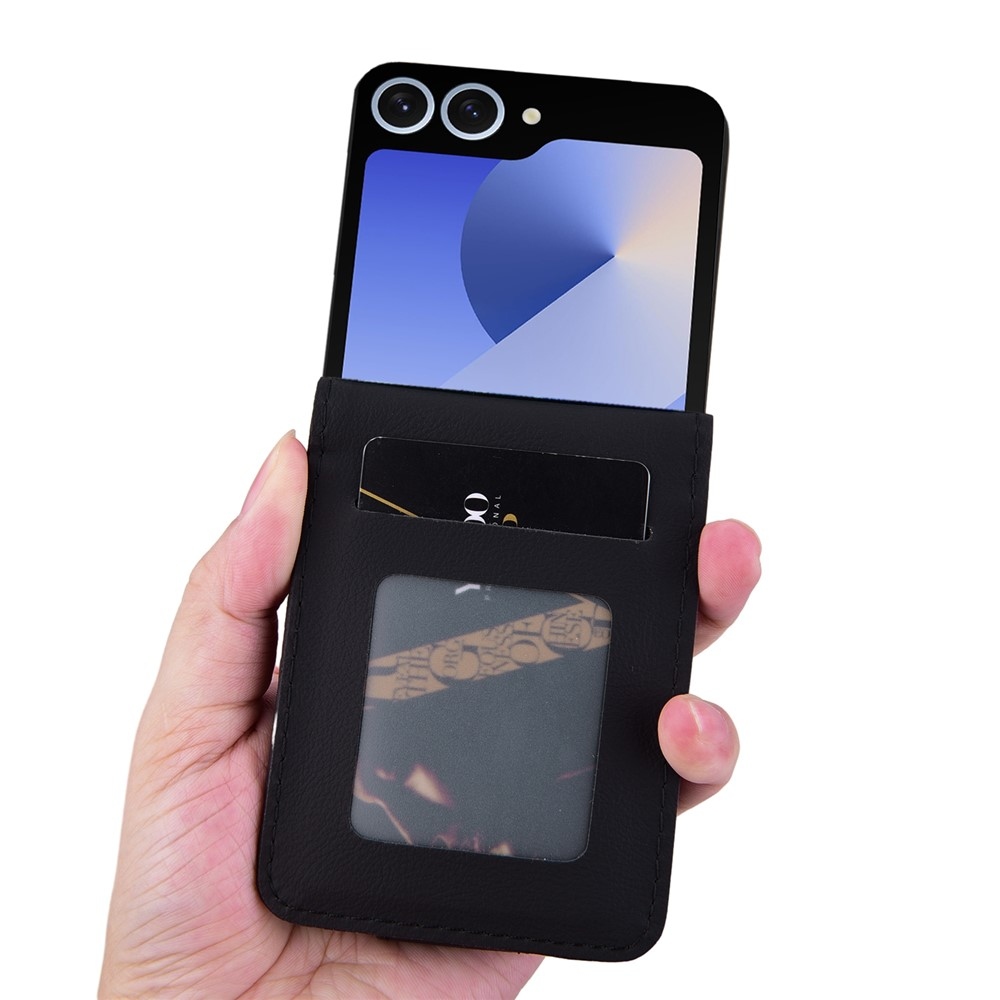 Gridy könyvtáska Samsung Galaxy Z Flip7 5G készülékhez - fekete