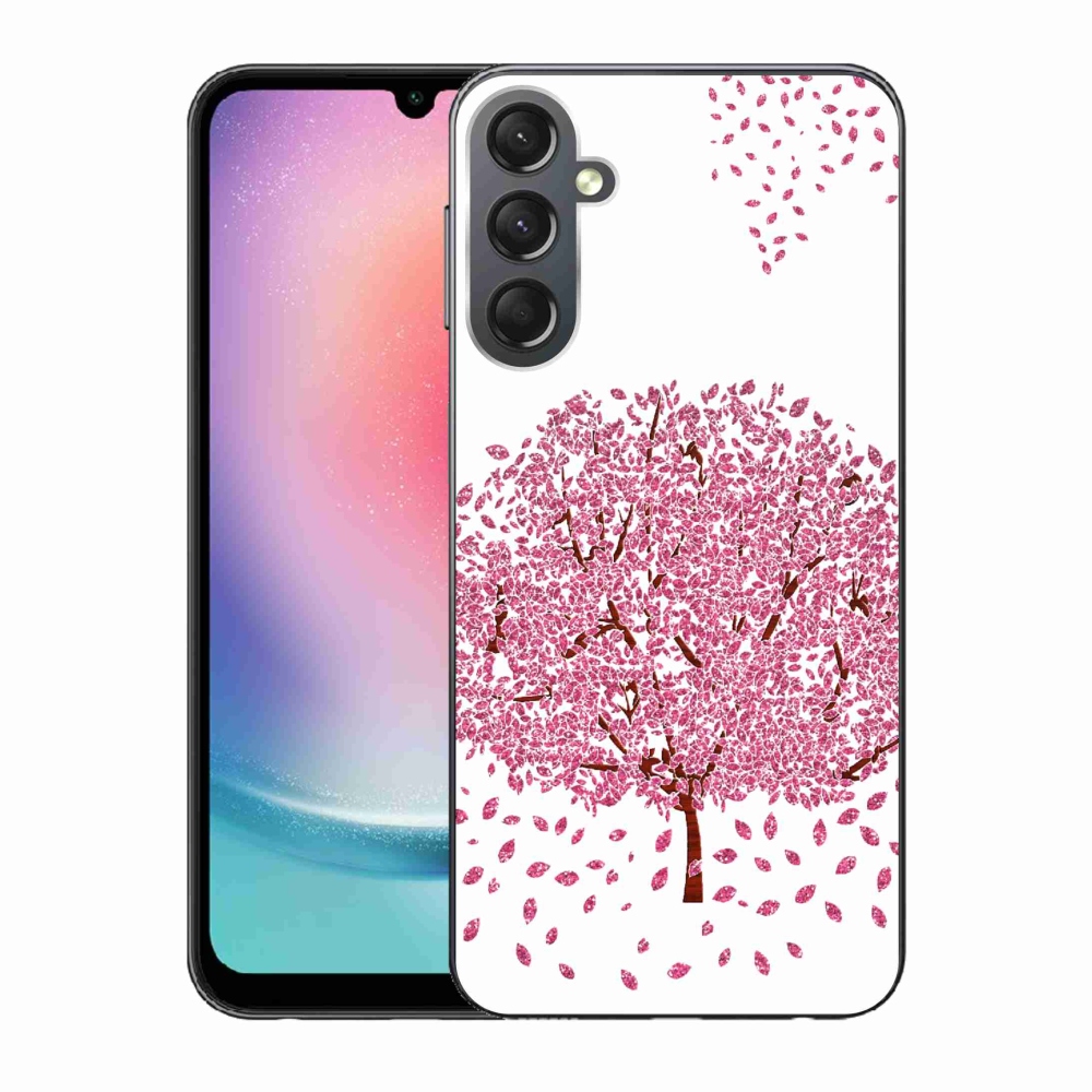 Gél borítás mmCase Samsung Galaxy A24 készülékhez - rajzfilmfa levelekkel