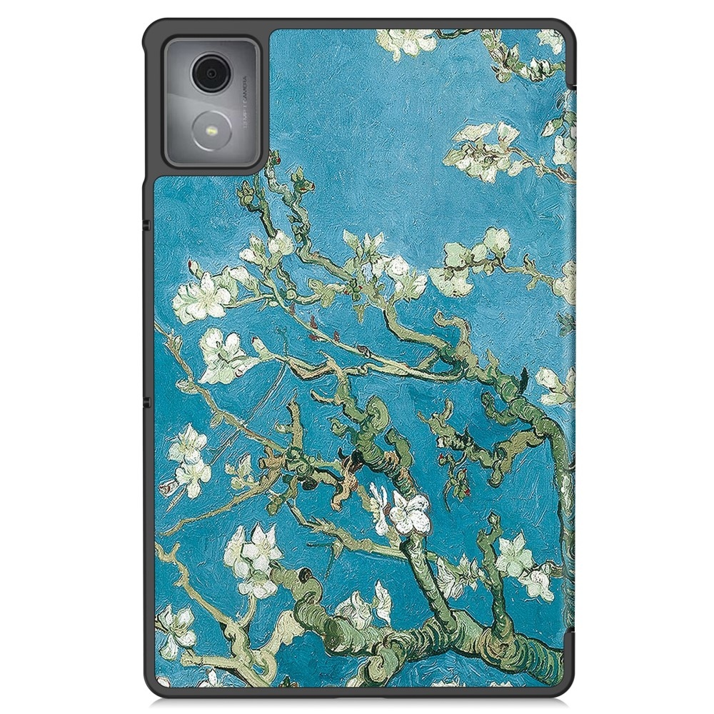 Patte intelligens záró tok Lenovo Tab K11 Plushoz - fehér virágok