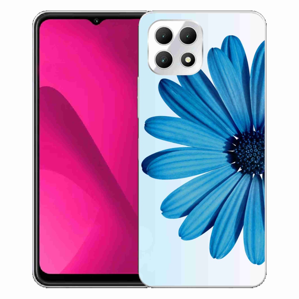 Zselés borítás mmCase a T-Mobile T Phone 2 készülékhez - kék margaréta