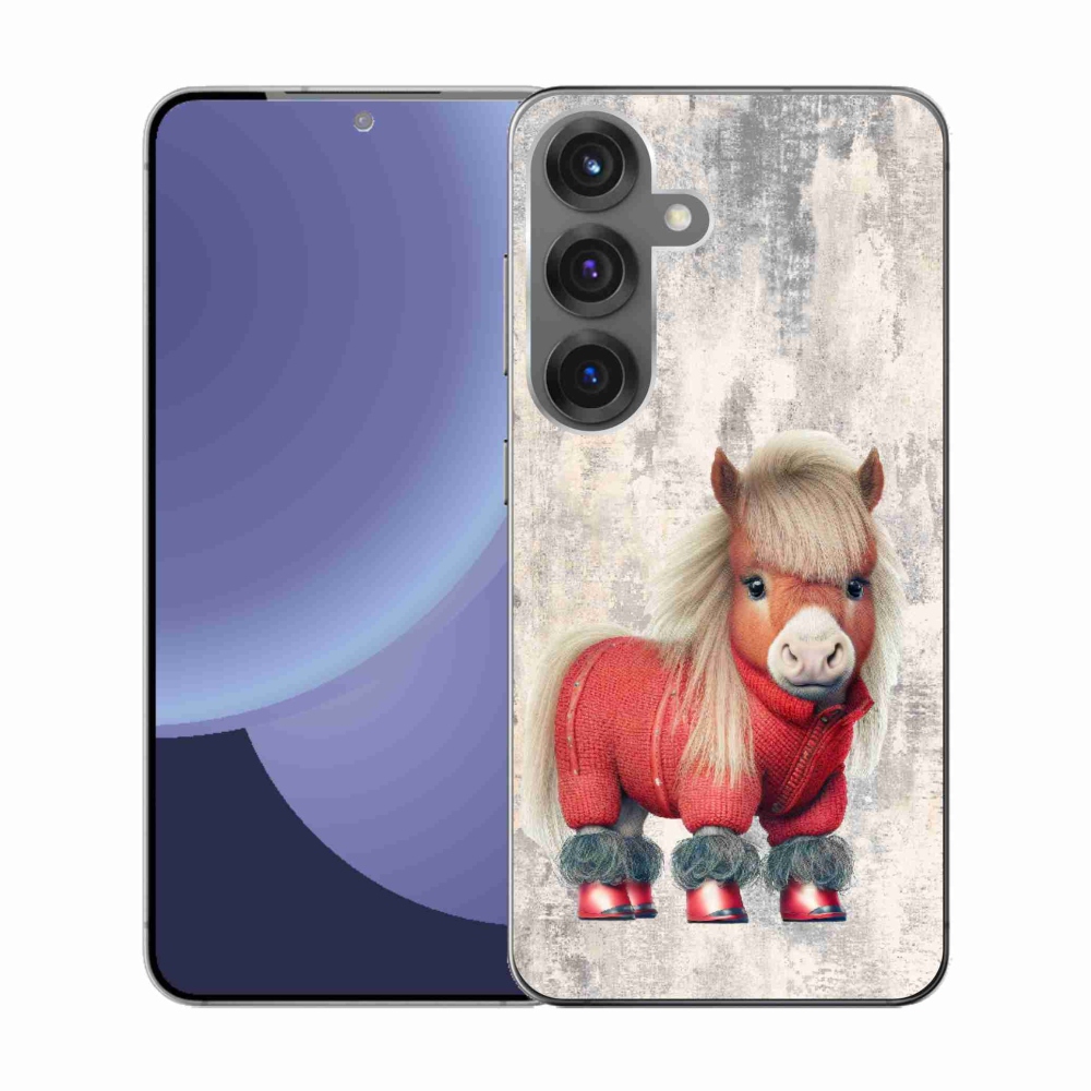 Gél borítás mmCase Samsung Galaxy S25 - póni pulóverben - Samsung Galaxy S25-hez
