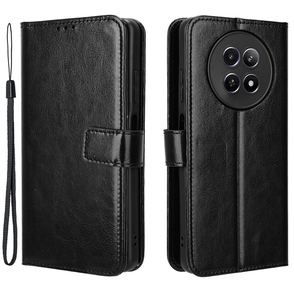 Őrült könyvtáska a Realme 12 5G/12x 5G készülékhez - fekete