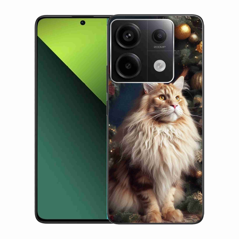 Gél borítás mmCase a Xiaomi Redmi Note 13 Pro 5G/Poco X6 5G számára - macska a fánál
