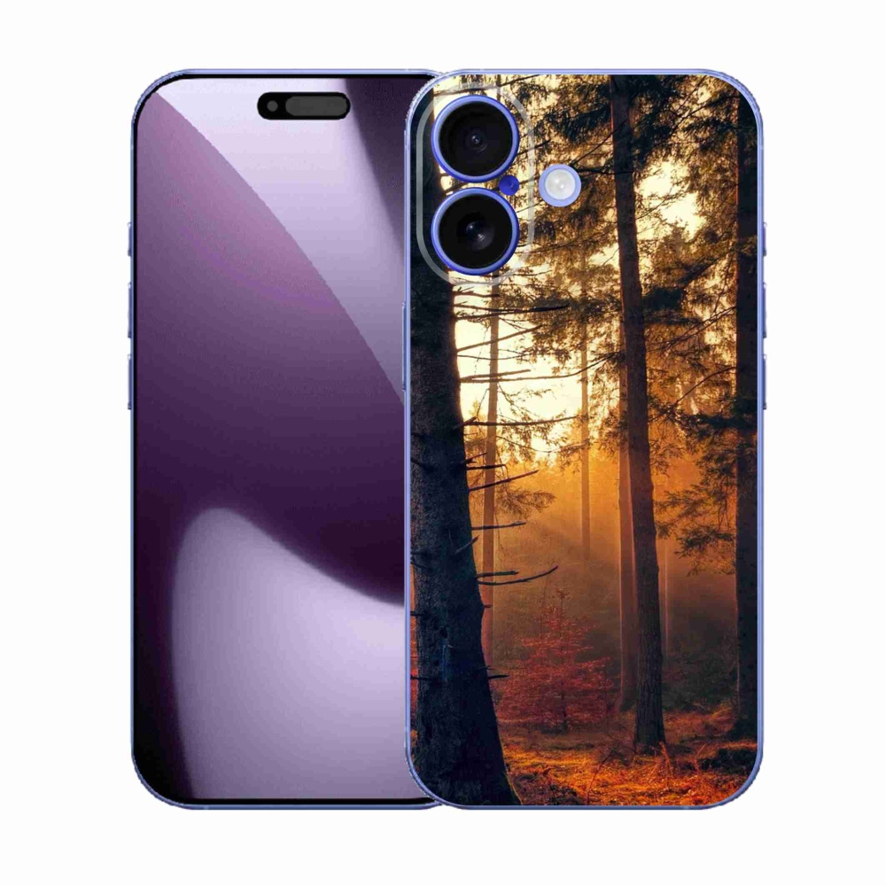 Zselés borítás mmCase iPhone 17 készülékhez - erdő