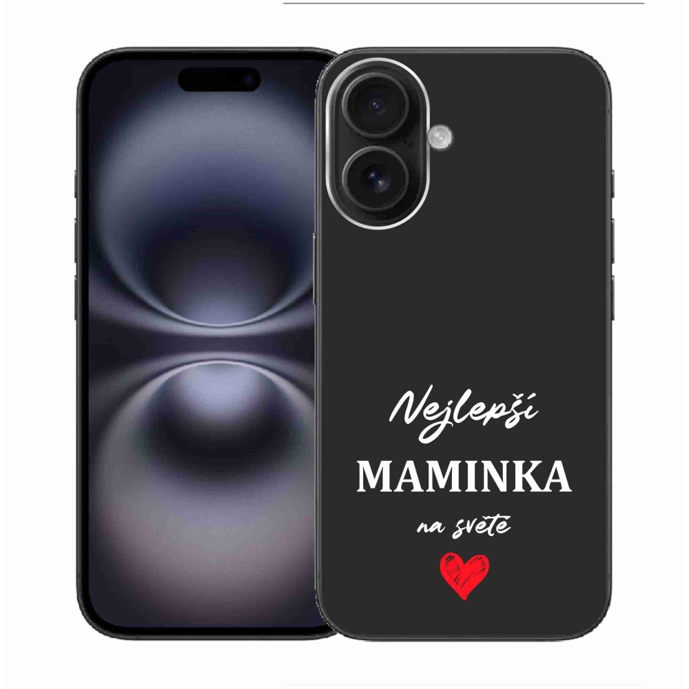 Gél borítás mmCase iPhone 16 készülékhez - legjobb anya 1 fekete háttér