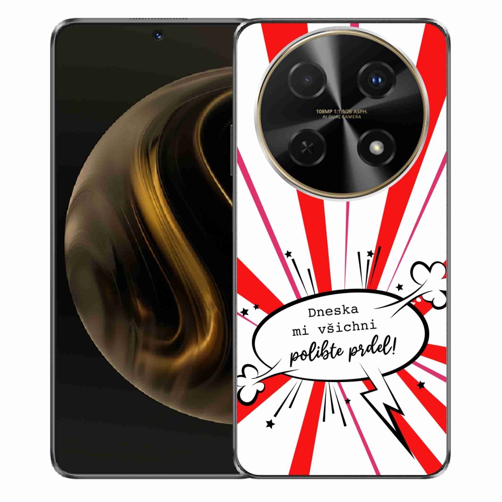 Gél borító mmCase a Huawei Nova 12i készülékhez - vicces szöveg 15 fehér háttérrel