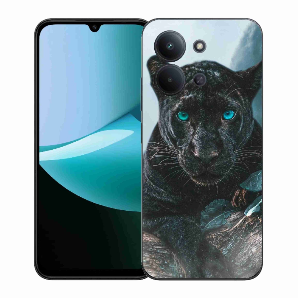 Gél borítás mmCase a Xiaomi Redmi 15C 4G (171mm)/Poco C85 4G (171mm) - fekete párduchoz