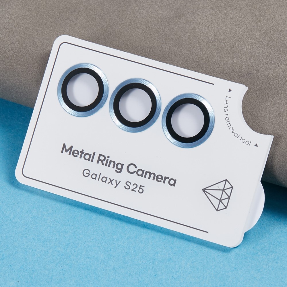 Fém kamera lencse üveg Samsung Galaxy S25+ (különálló üveg) - kék