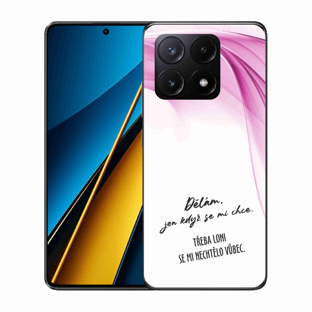 Gél borító mmCase a Xiaomi Poco X6 Pro 5G-hez - vicces szöveg 12 fehér háttérrel