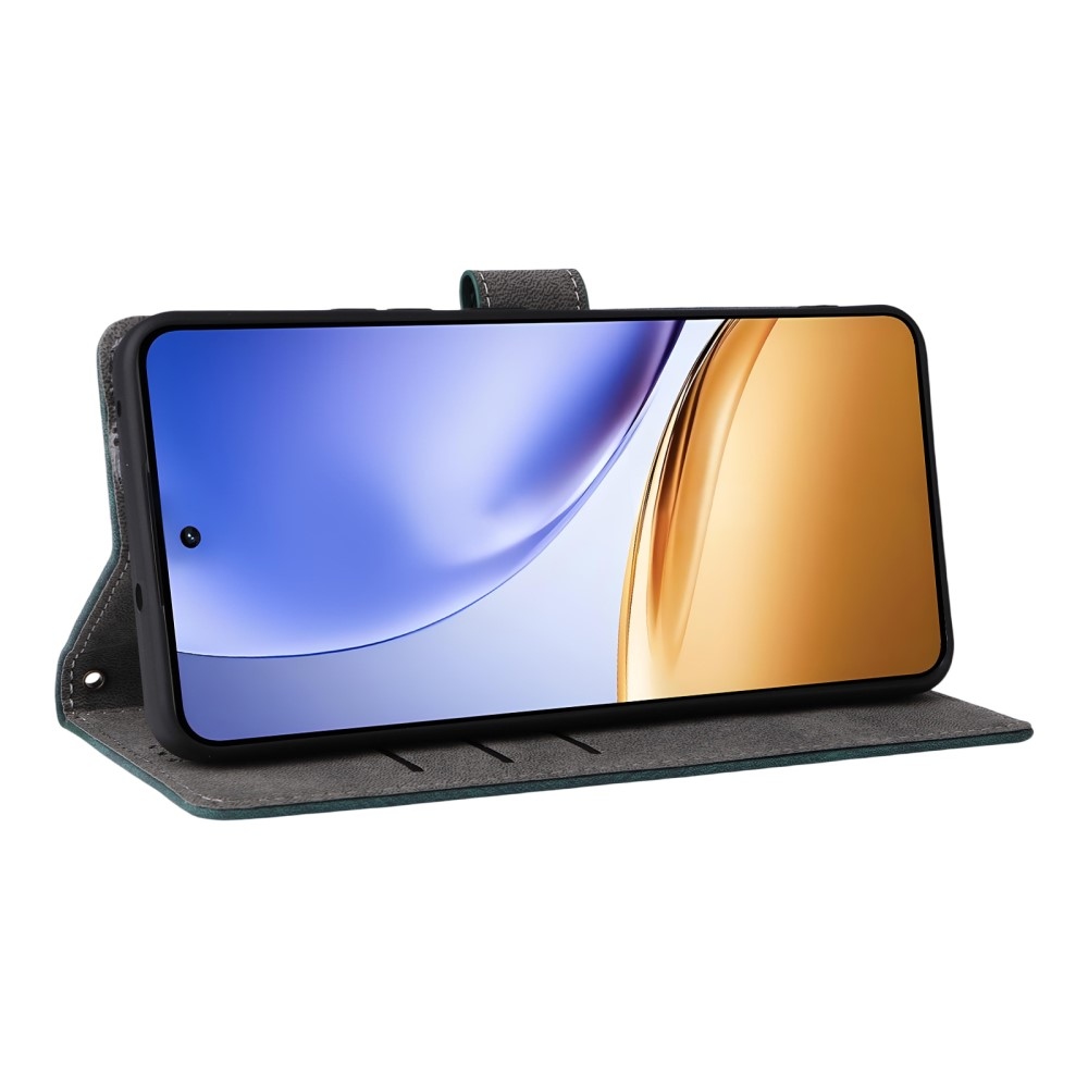 RFID könyvtáska a Realme 14 5G/ 14T 5G készülékhez - zöld