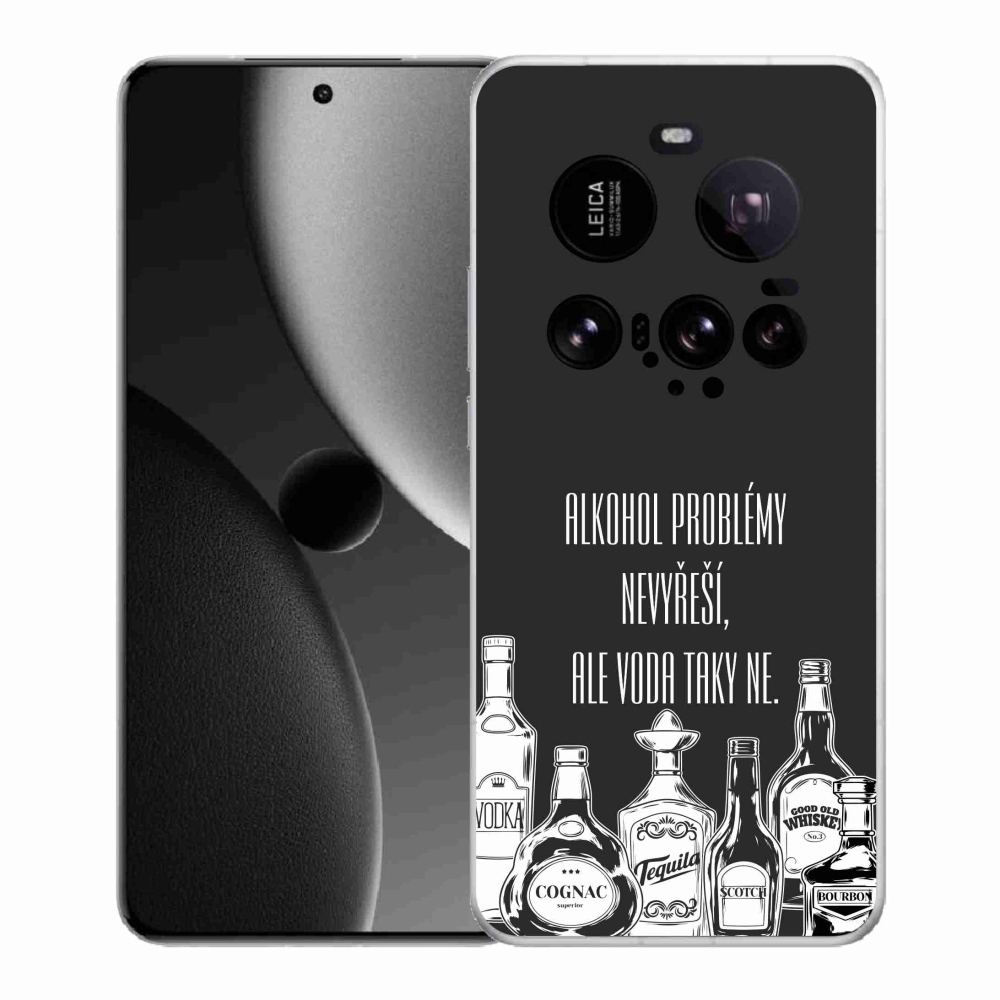 Gél borító mmCase a Xiaomi 15 Ultra - vicces szöveg fekete háttérrel