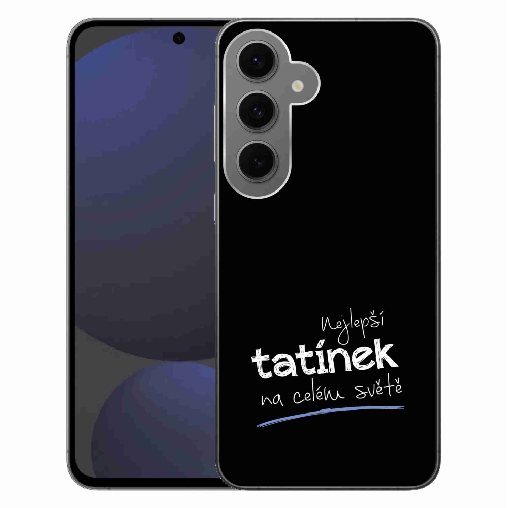 Gél borítás mmCase Samsung Galaxy S24 FE - legjobb apuci 4 fekete háttérrel