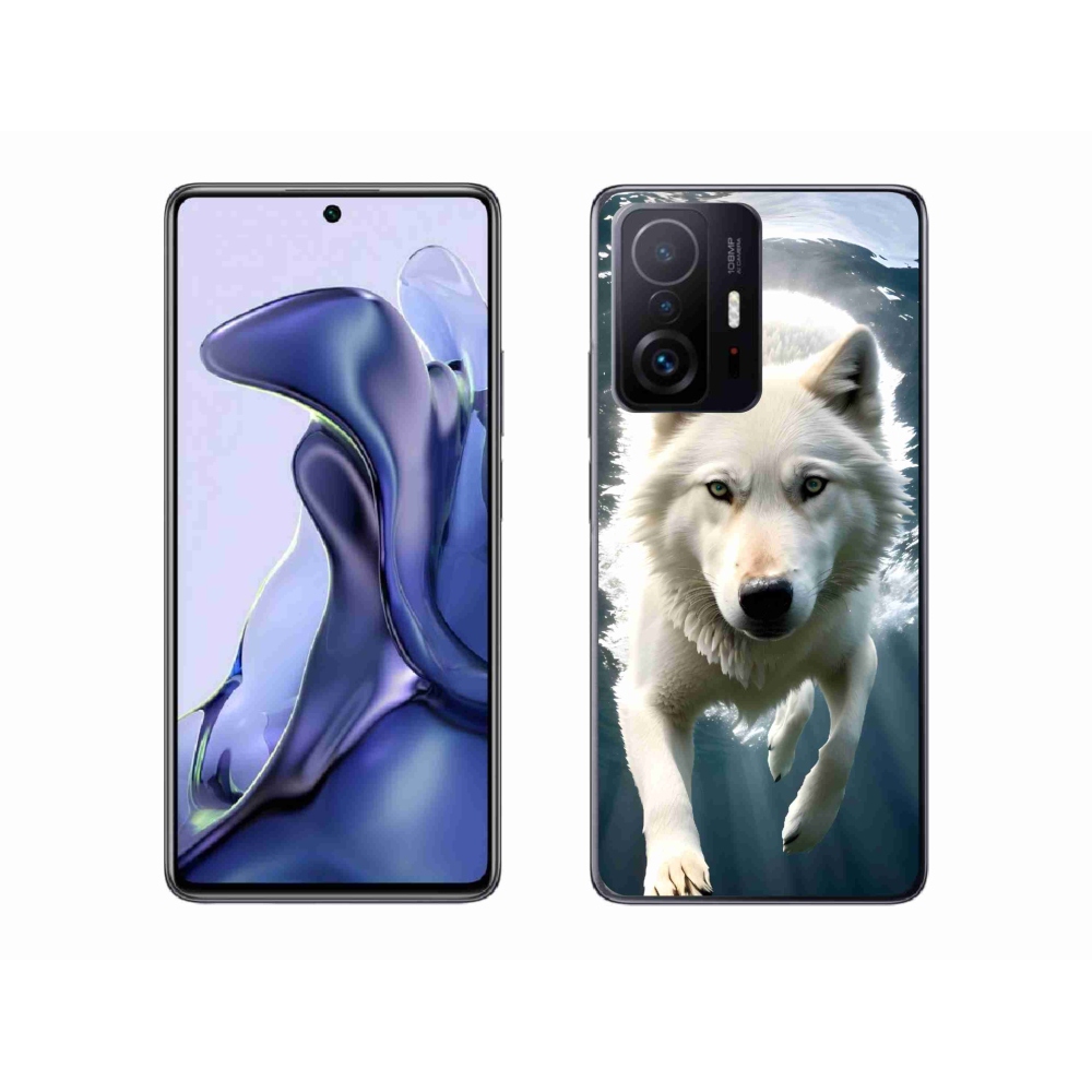 Gél borítás mmCase a Xiaomi 11T-hez - fehér farkas