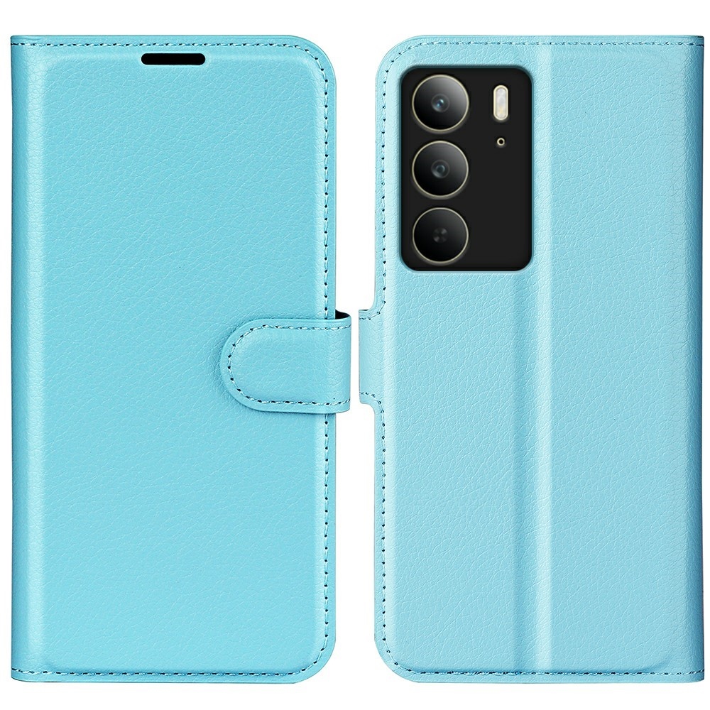 Litchi könyvtáska a Realme C75 készülékhez - kék