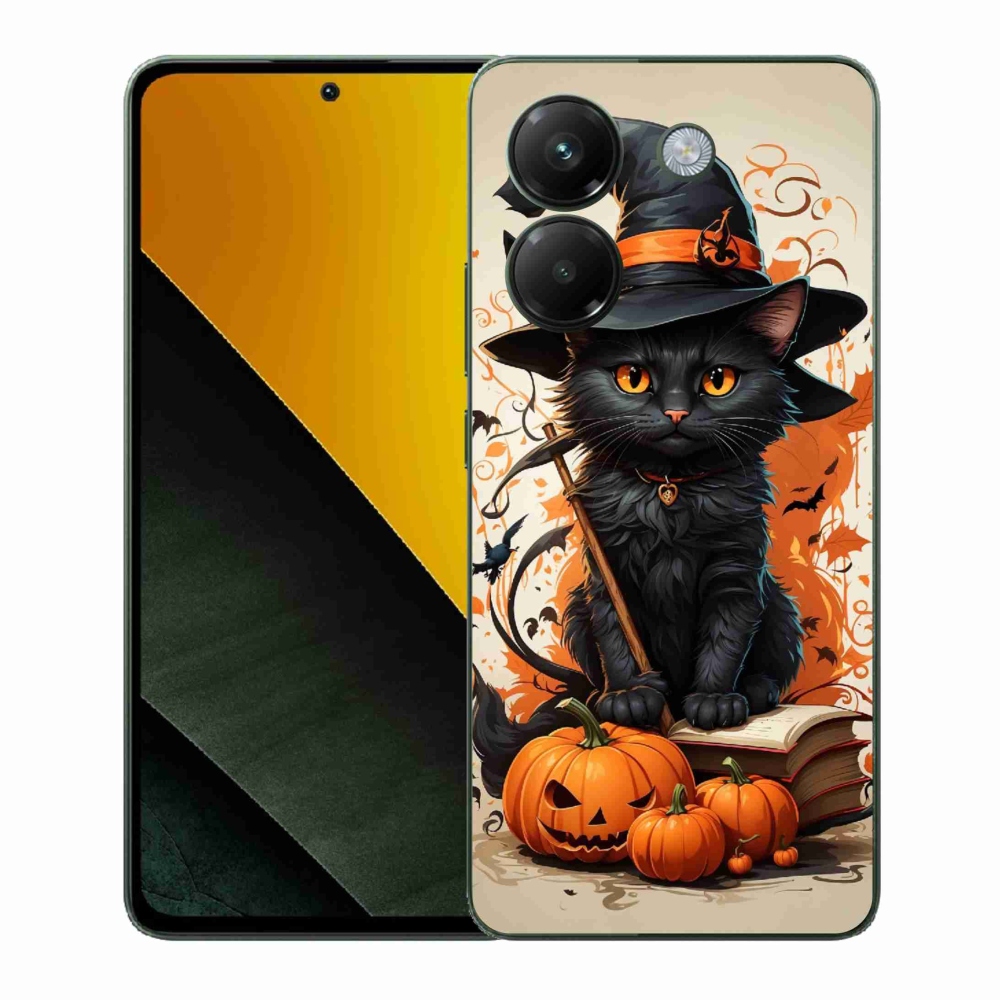 Gél borítás mmCase a Xiaomi Poco M7 Pro 5G-hez - macska varázsló