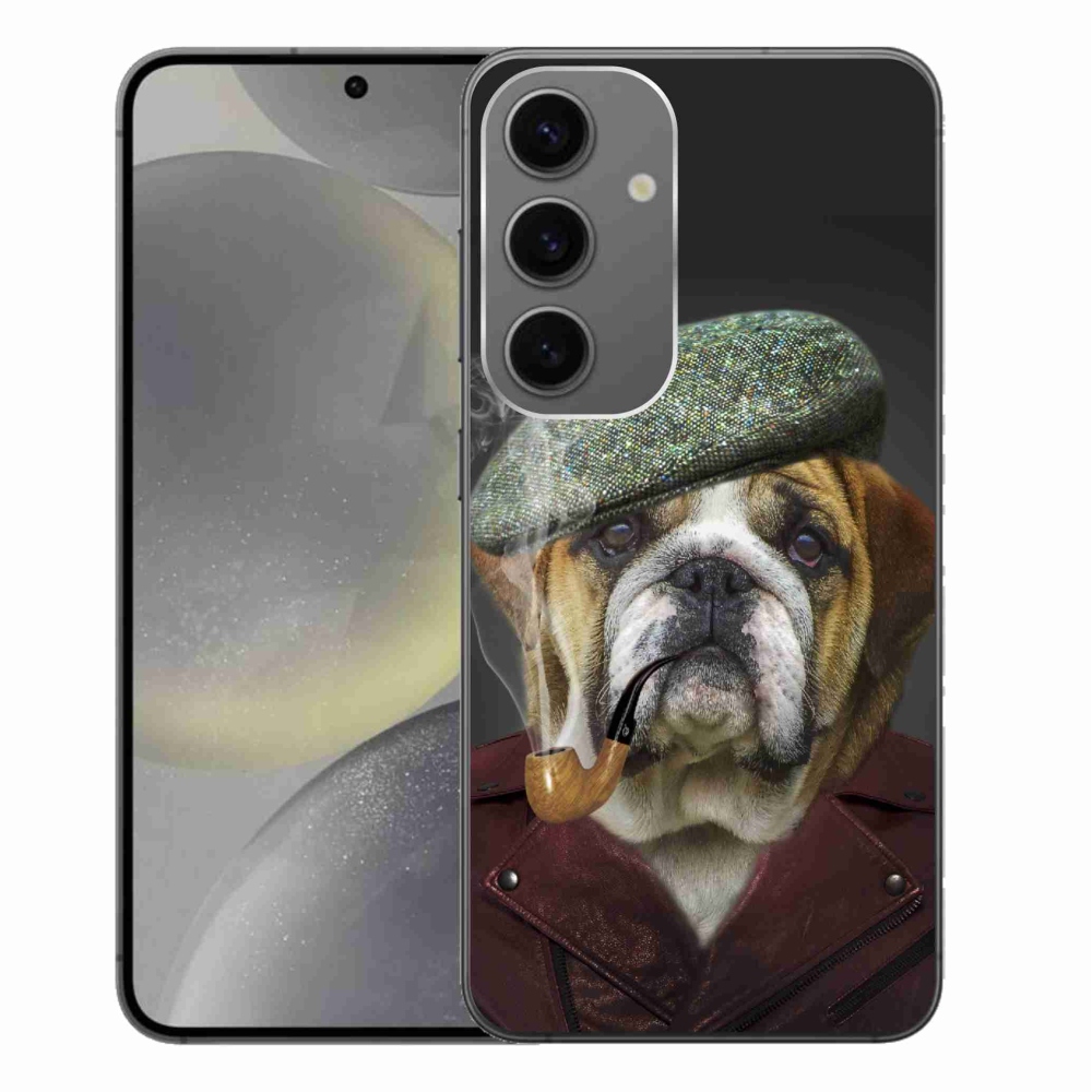 Gél borítás mmCase Samsung Galaxy S24+ - kutya csővel