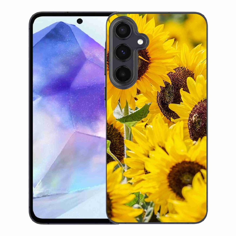 Zselés borítás mmCase Samsung Galaxy A55 5G - Napraforgó