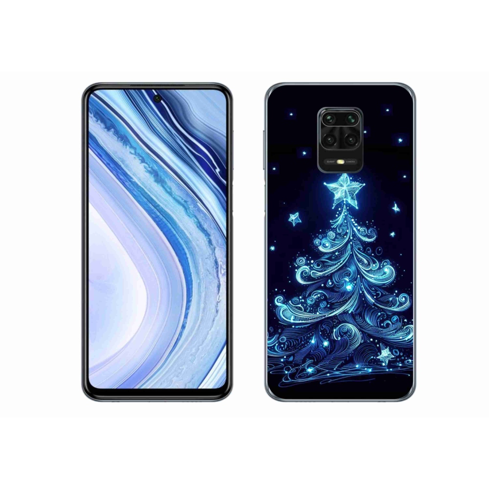 Gél borítás mmCase a Xiaomi Redmi Note 9 Pro számára - neon karácsonyfa 4