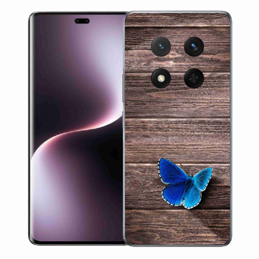 Zselés borítás mmCase a Honor Magic 7 Lite 5G készülékhez - kék pillangó 1