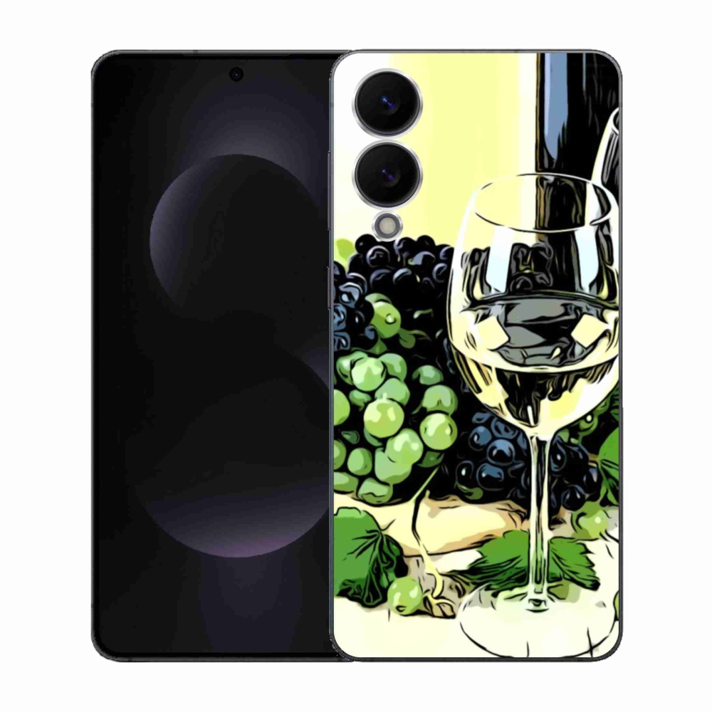 Gél borítás mmCase Samsung Galaxy S25 Edge készülékhez - pohár bor