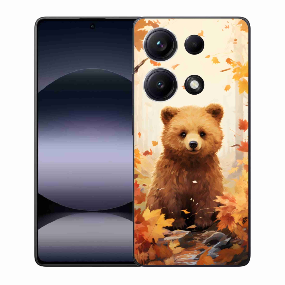 Gél borítás mmCase a Xiaomi Redmi Note 14S-hez - medve az erdőben