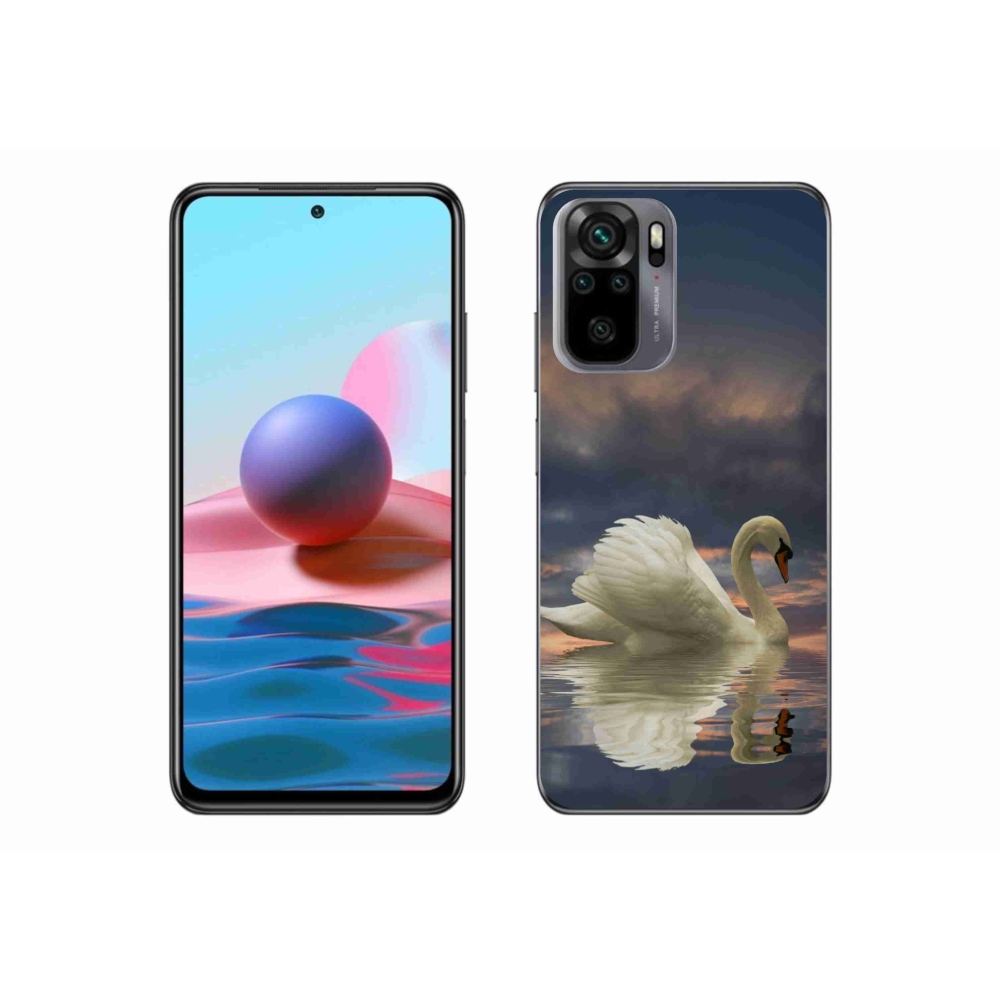 Gél borítás mmCase a Xiaomi Redmi Note 10 4G-hez - hattyú