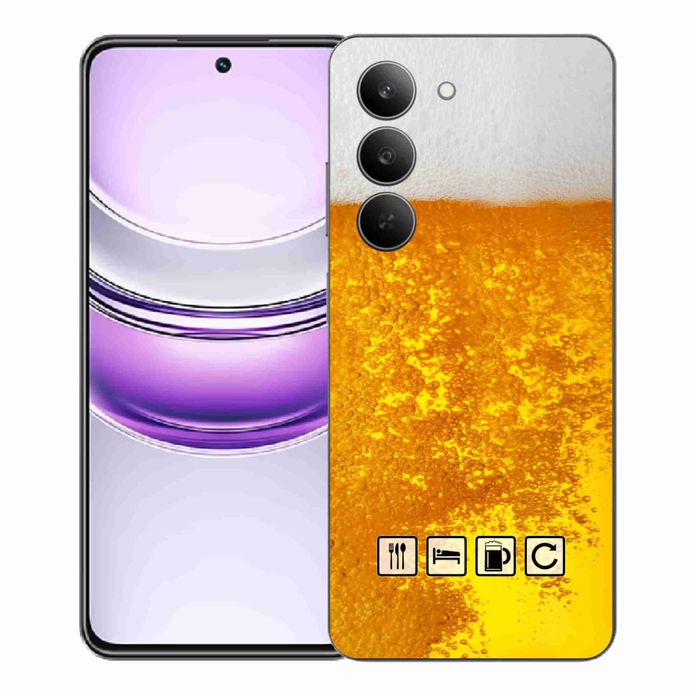 Gél borítás mmCase a Realme 14x 5G számára - sör motívum 3