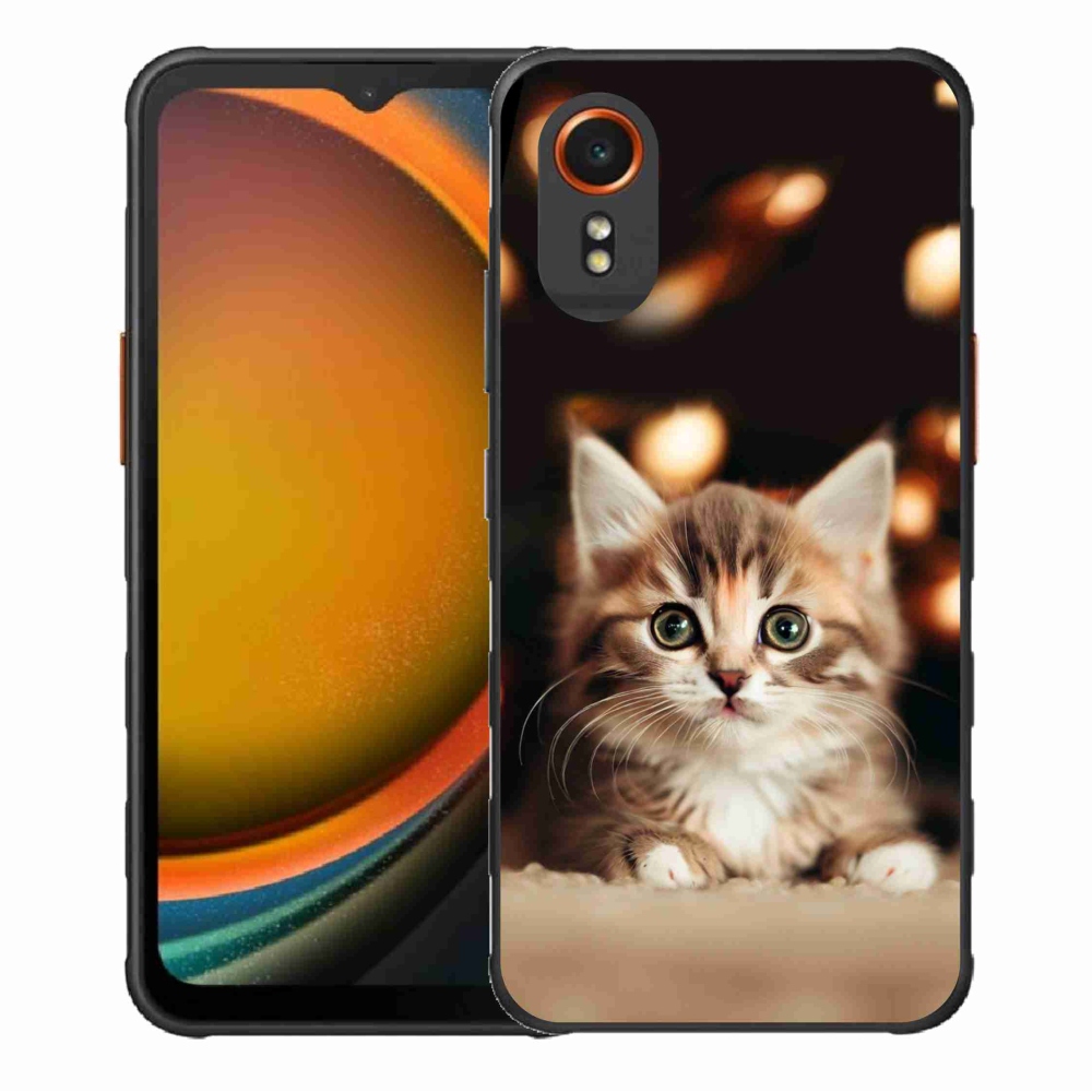 Gél borítás mmCase Samsung Galaxy Xcover 7 készülékhez - aranyos cica 2