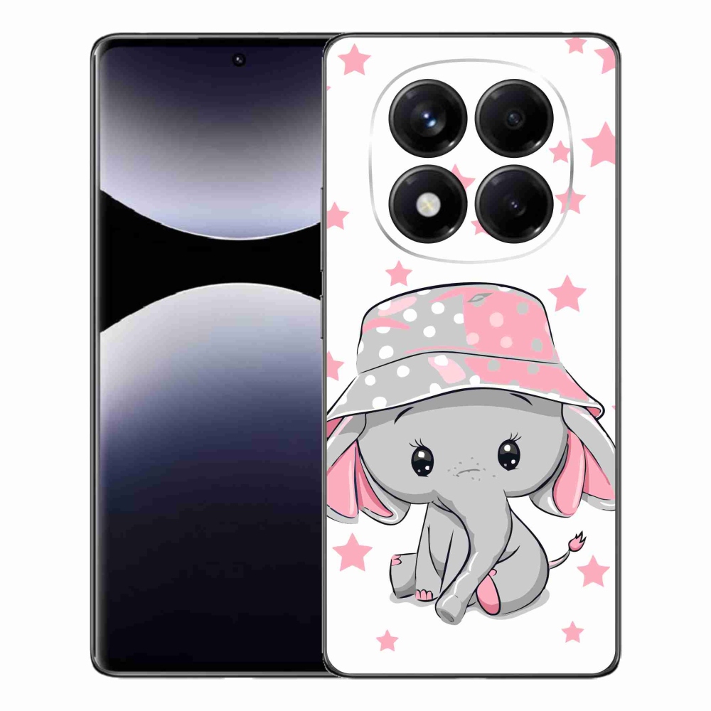 Gél borítás mmCase a Xiaomi Redmi Note 14 Pro készülékhez - rózsaszín elefánt