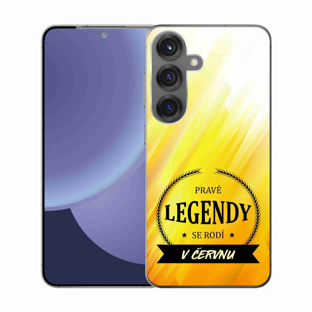 Gél borító mmCase Samsung Galaxy S25 - Június legendái sárga háttérrel