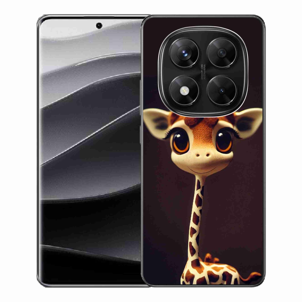 Gél borítás mmCase a Xiaomi Redmi Note 14 Pro 5G/Poco X7 5G számára - kis zsiráf