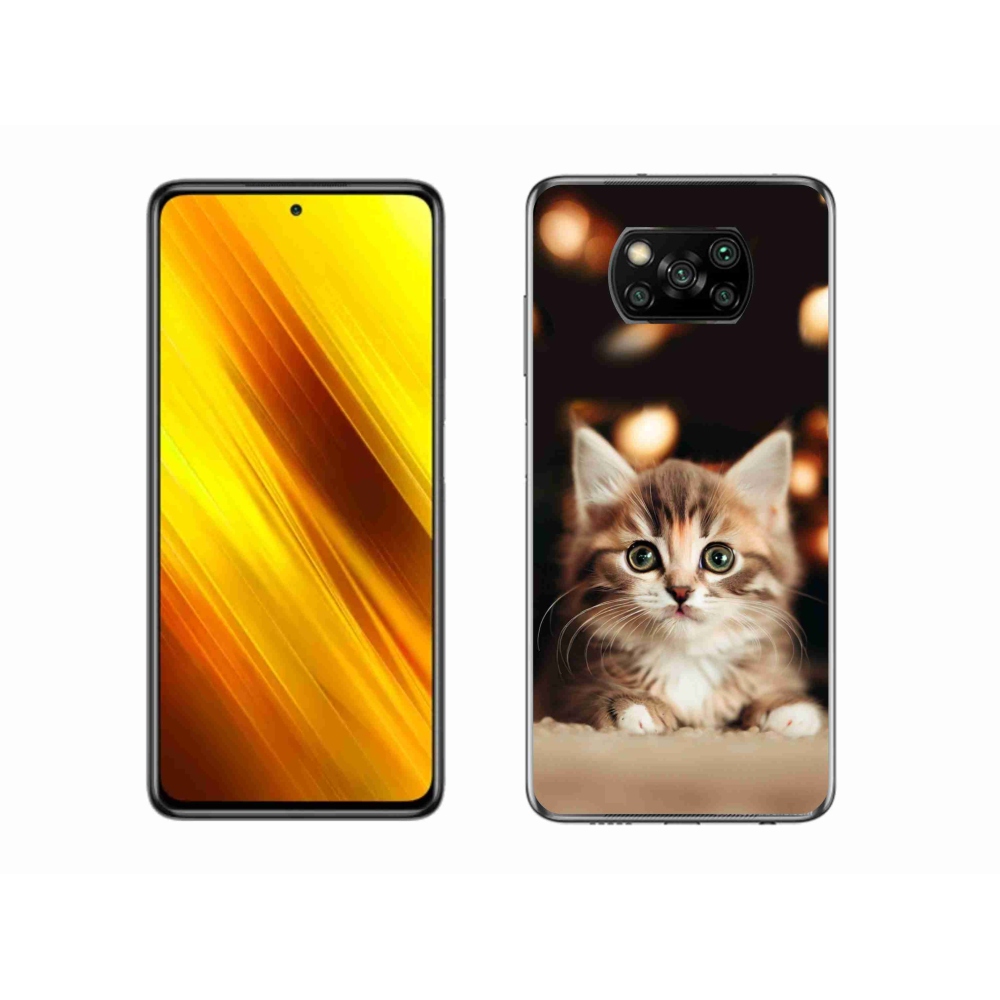 Gél borítás mmCase a Xiaomi Poco X3 Pro számára - aranyos cica 2