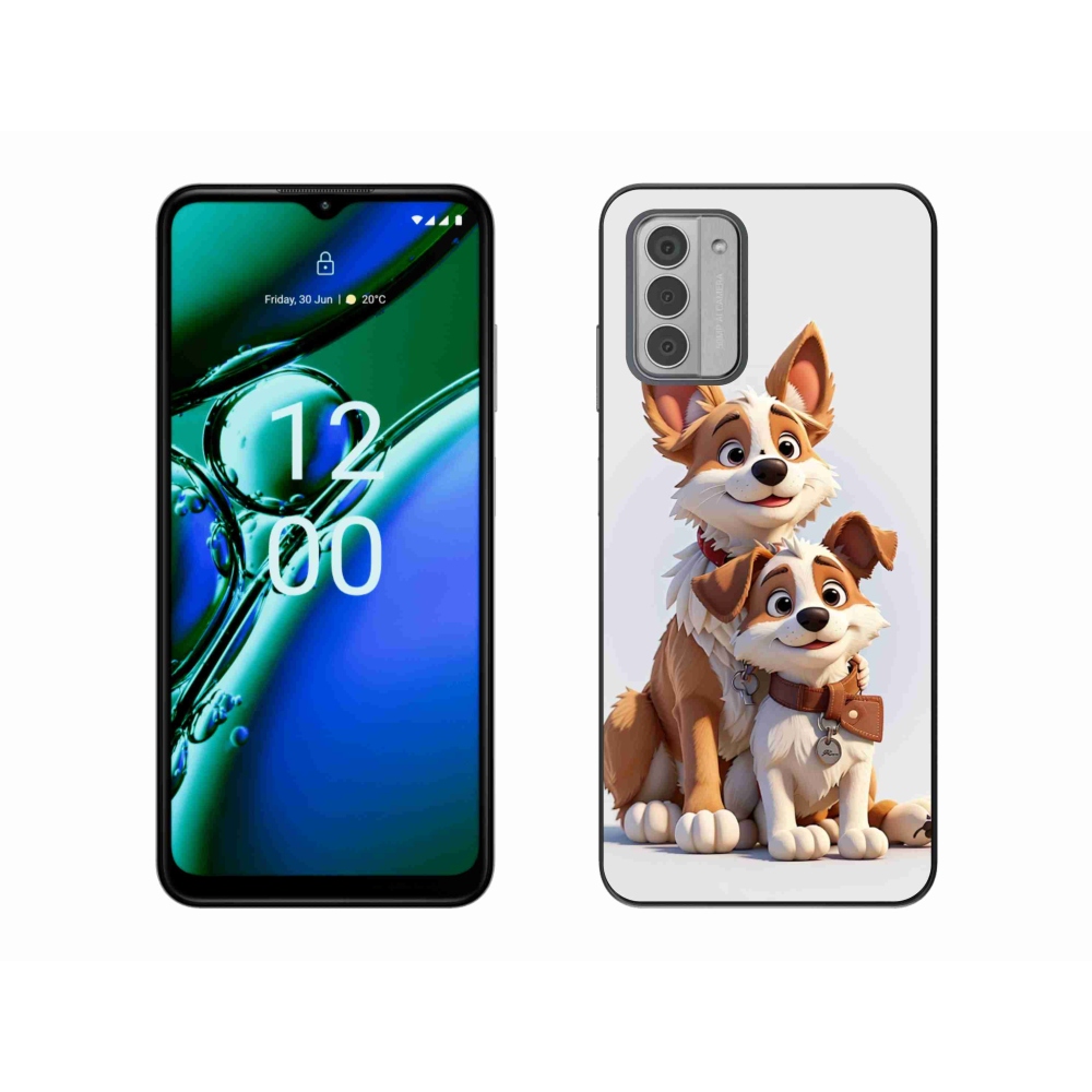 Zselés borítás mmCase a Nokia G42-hez - kutyák rajzolása