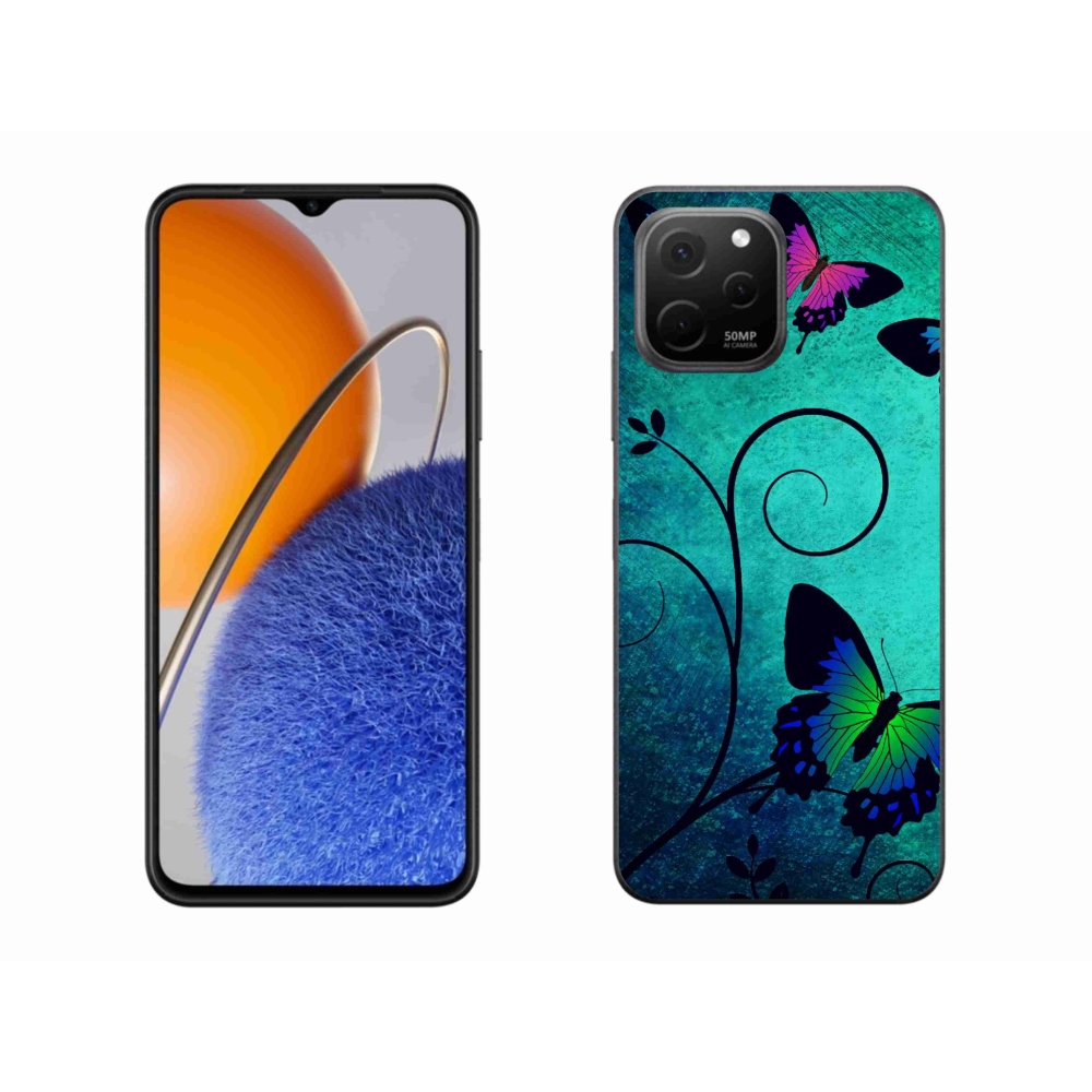 Gél borító mmCase a Huawei Nova Y61 készülékhez - színes pillangók