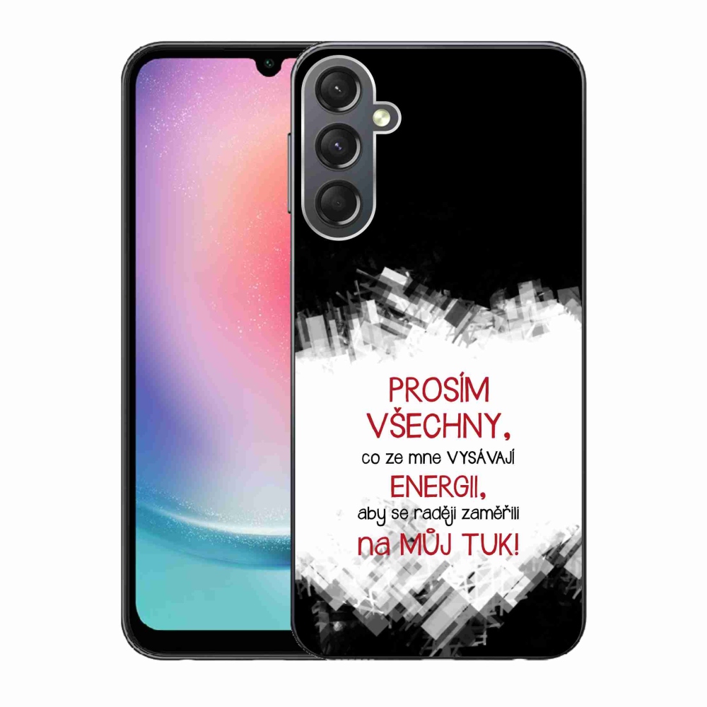 Gél borító mmCase Samsung Galaxy A24 - vicces szöveg 1 piros