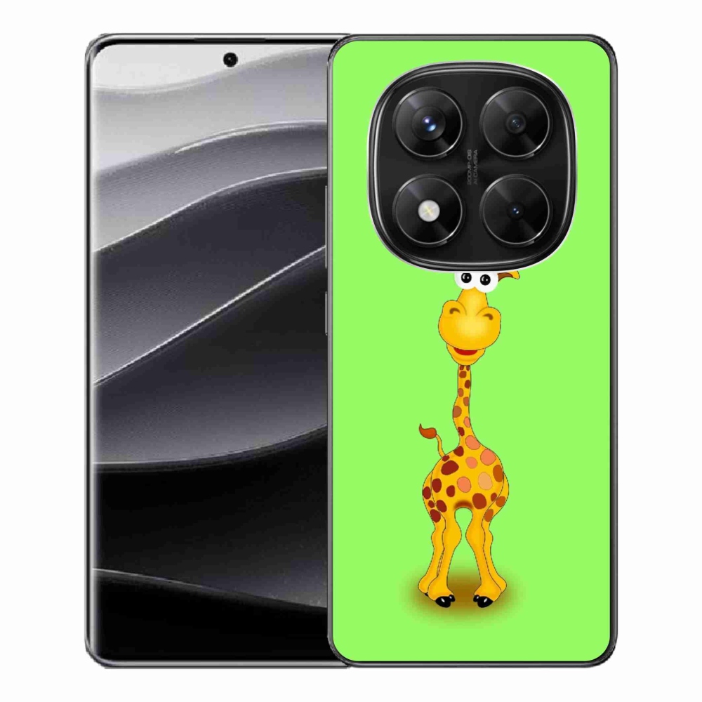 Gél borító mmCase a Xiaomi Redmi Note 14 Pro 5G/Poco X7 5G számára - rajzfilm zsiráf