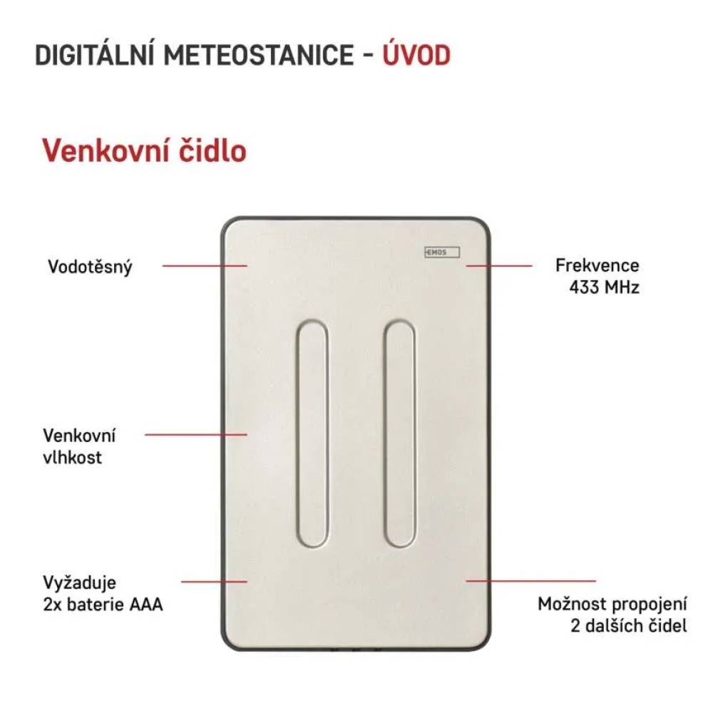 Otthoni vezeték nélküli időjárás-állomás E6018