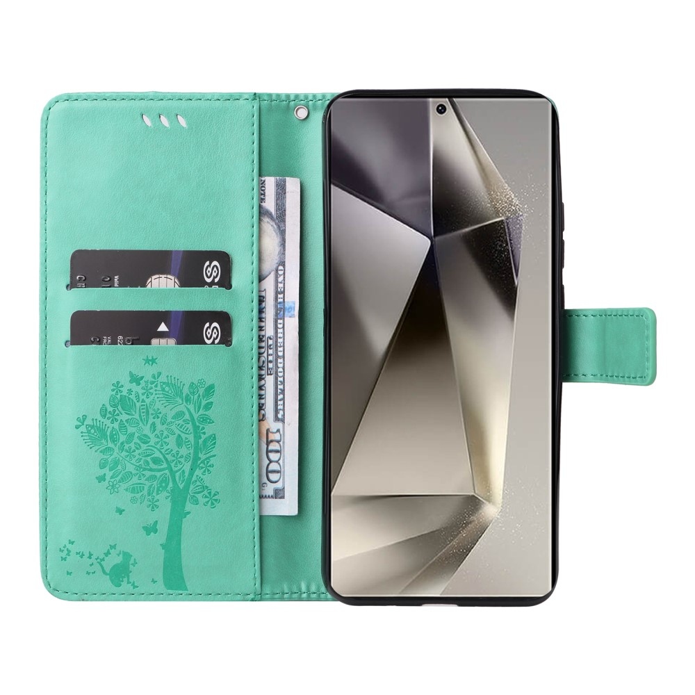 Fák könyve tok Samsung Galaxy S25 Ultra - teal - teal - kék színű
