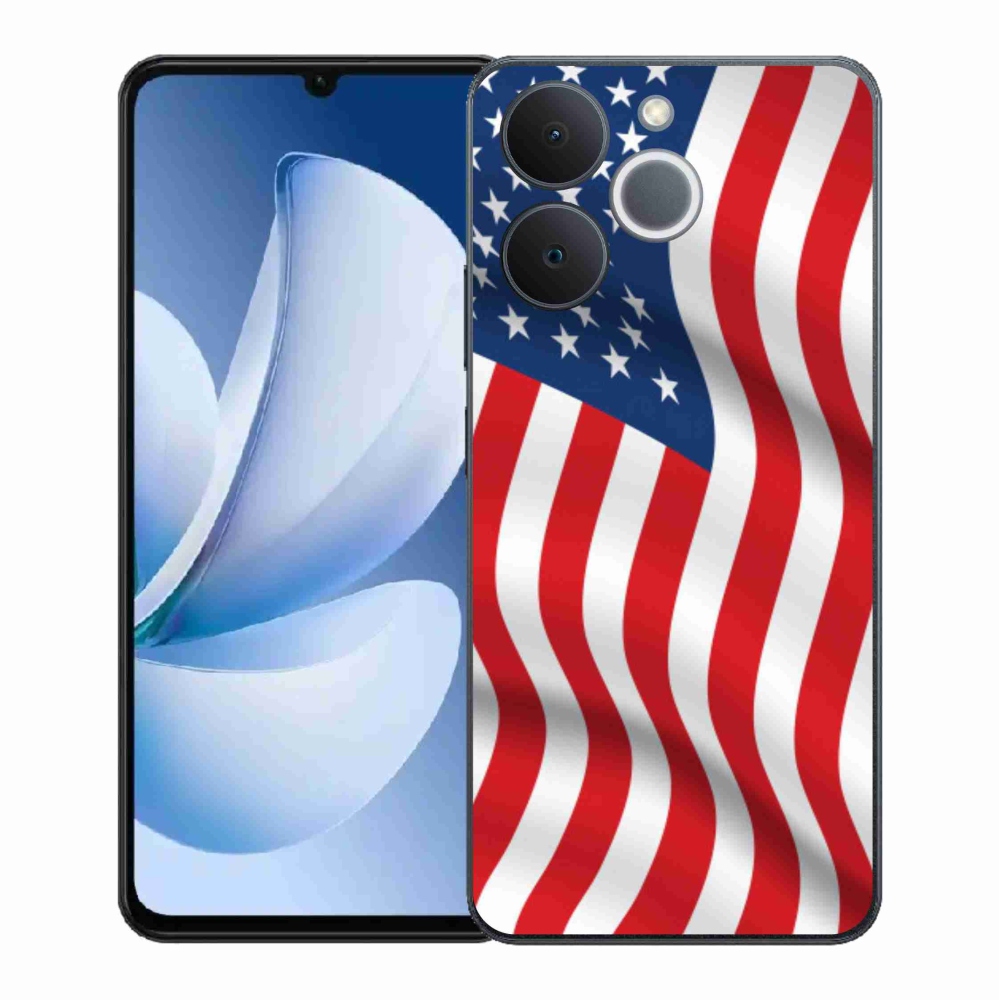 Zselés borítás mmCase a Realme Note 70T számára - amerikai zászló