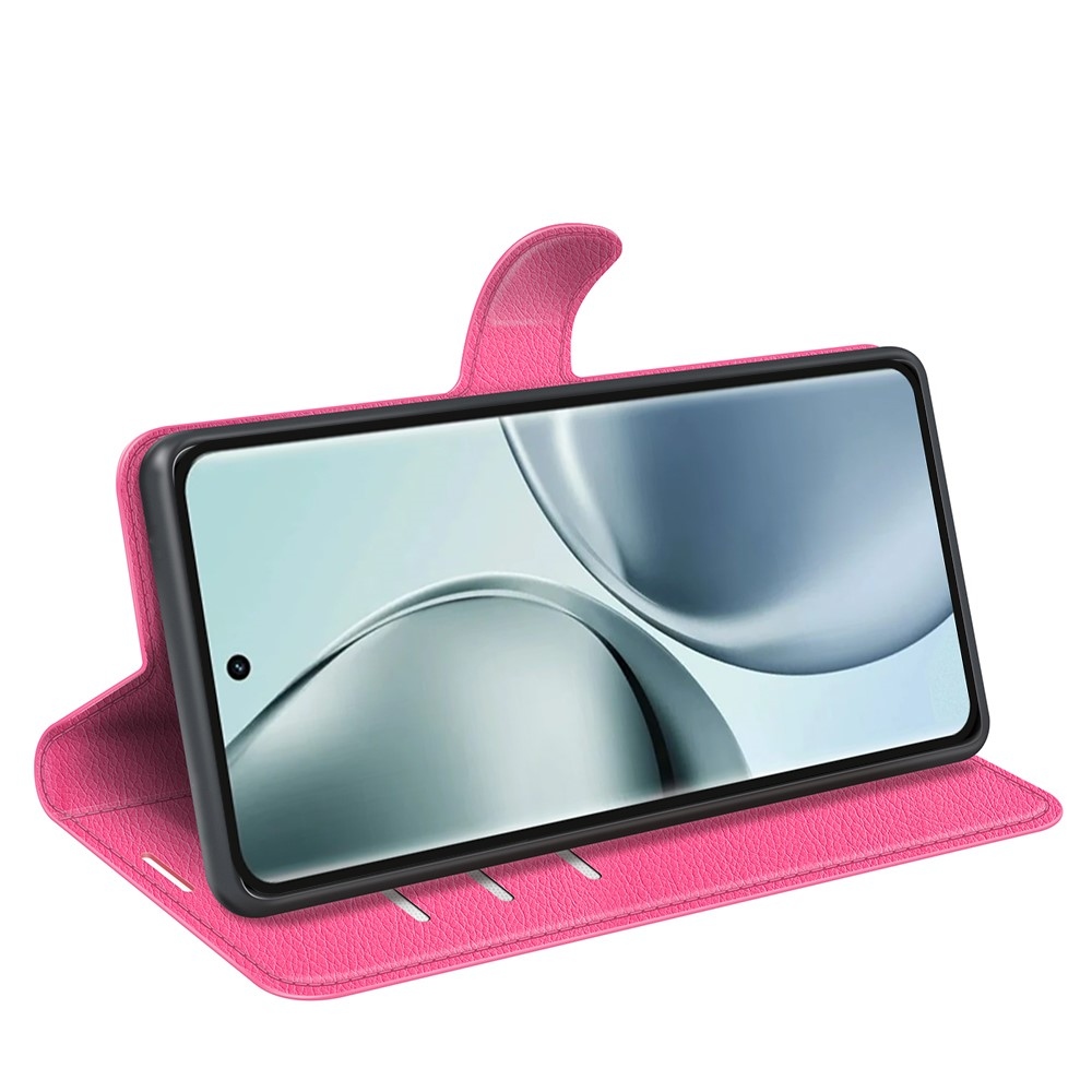 Litchi könyv tok a Realme 14 Pro 5G-hez - rózsaszínű