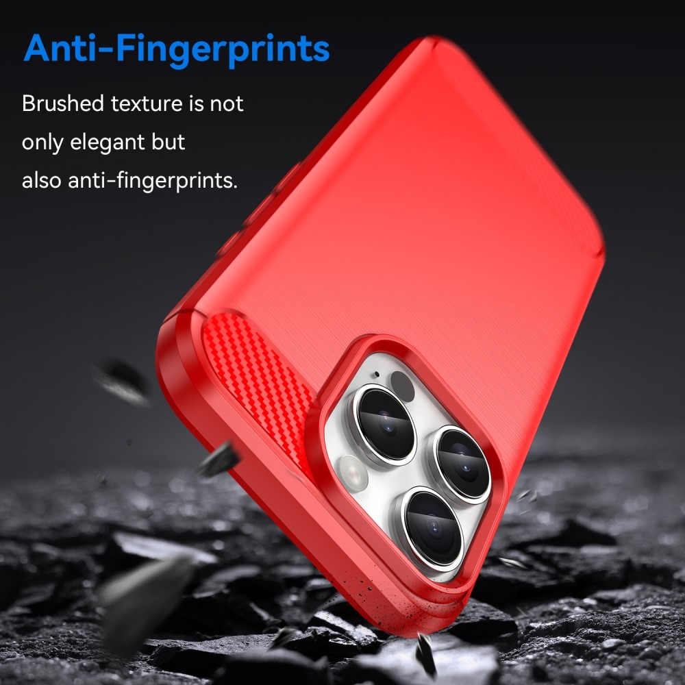 Szénálló zselés tok iPhone 16 Pro készülékhez - piros