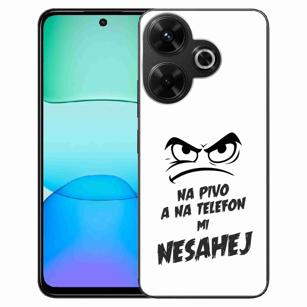 Gél borítás mmCase a Xiaomi Redmi 13 4G/Poco M6 4G - sör motívum 2 fehér háttérrel
