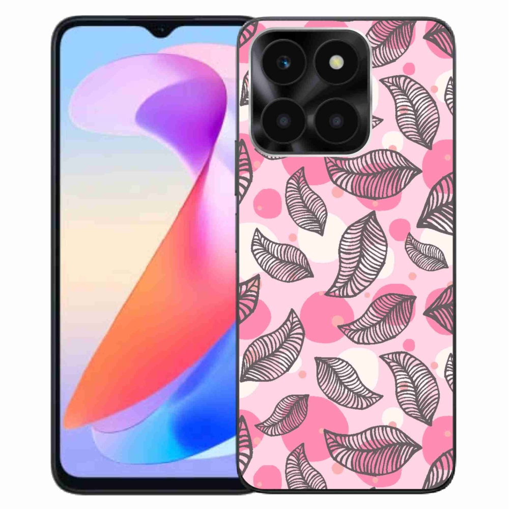 Zselés borítás mmCase a Honor X6a számára - rajzfilm hulló levelek