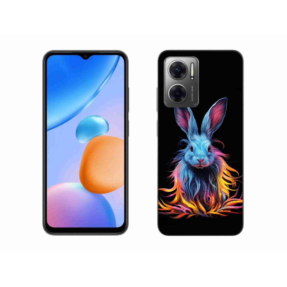 Gél borítás mmCase a Xiaomi Redmi 10 5G számára - absztrakt nyúl