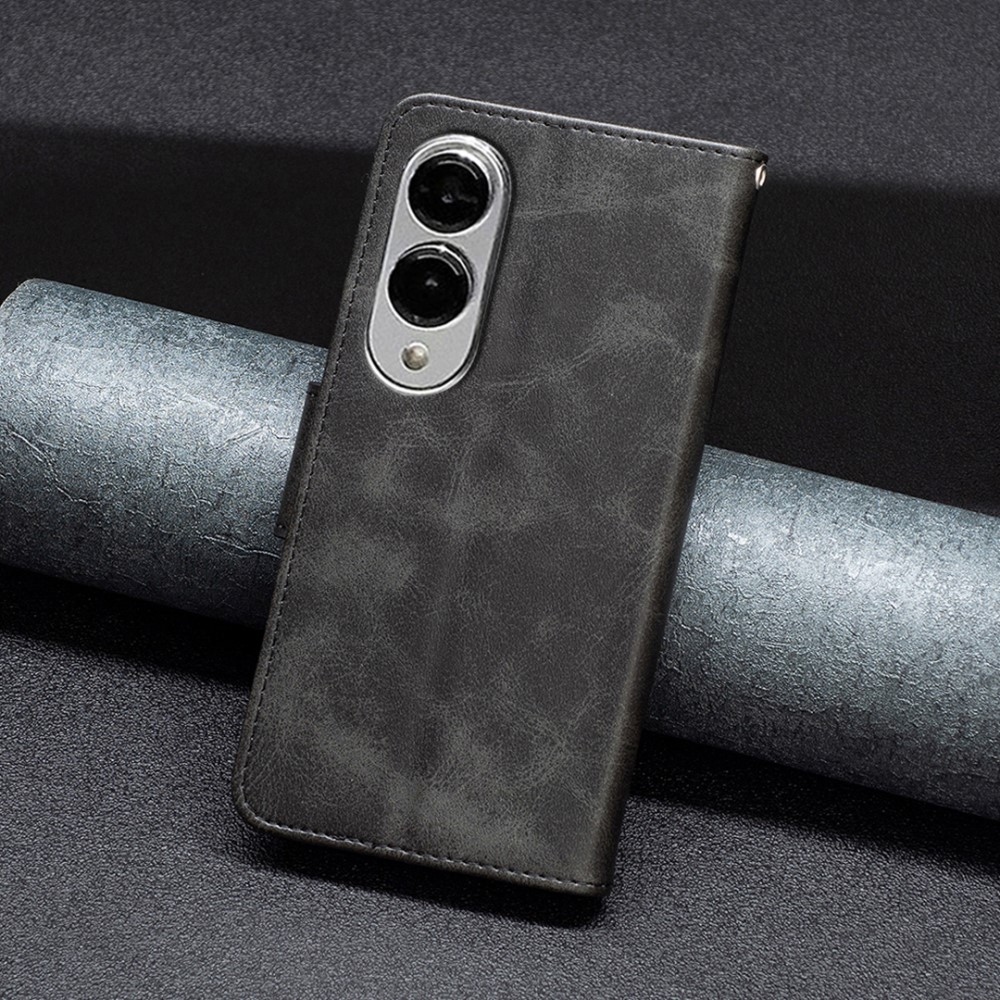 Könyves tok Samsung Galaxy S25 Edge készülékhez - fekete