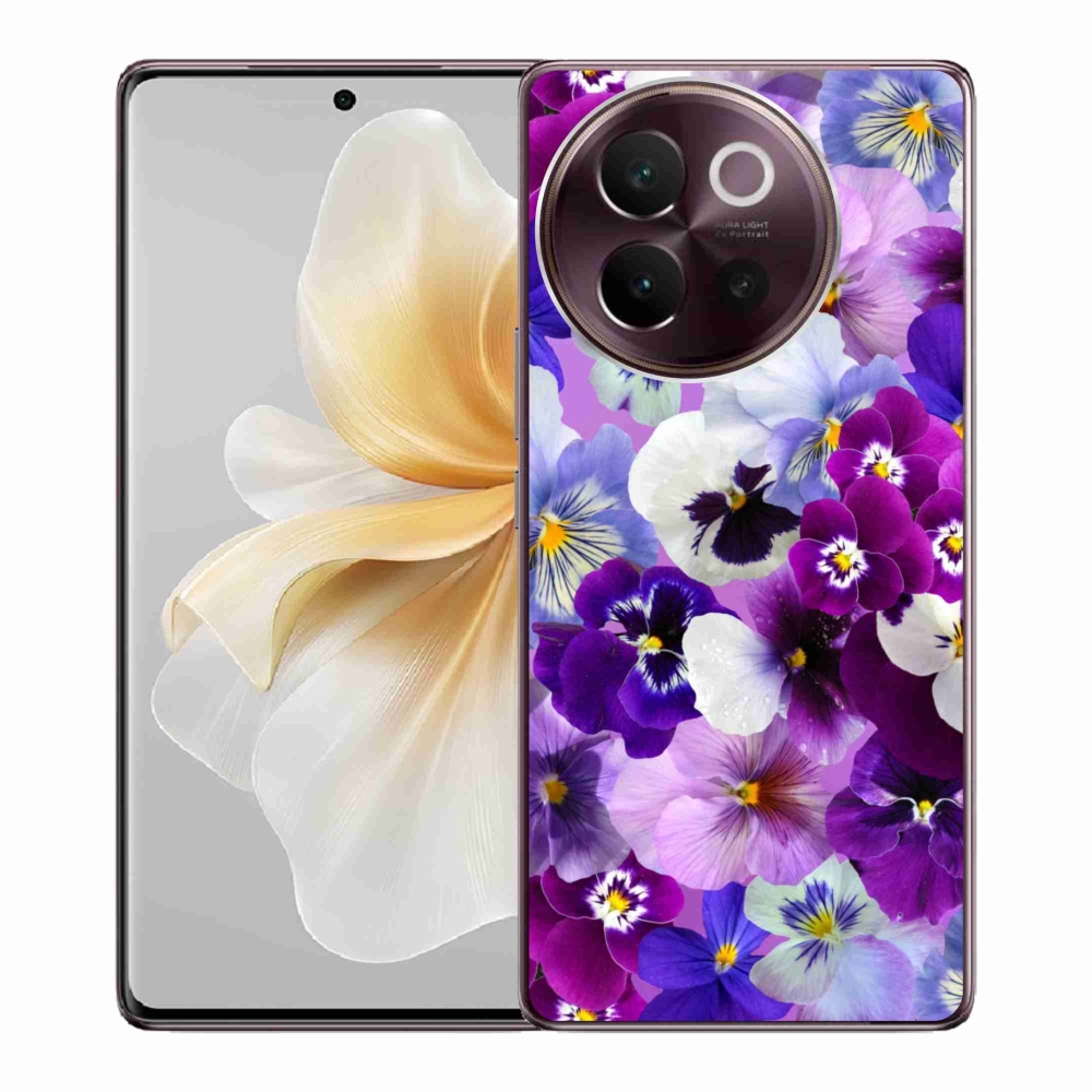 Gél borító mmCase a Vivo V40 Lite 5G készülékhez - virágok 9