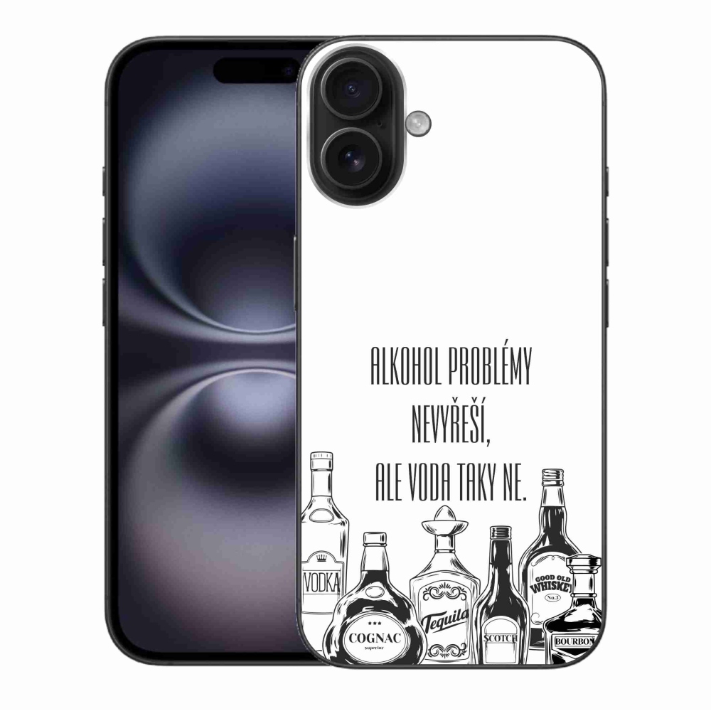 Gél borító mmCase iPhone 16 Plus készülékhez - vicces szöveg fehér háttérrel