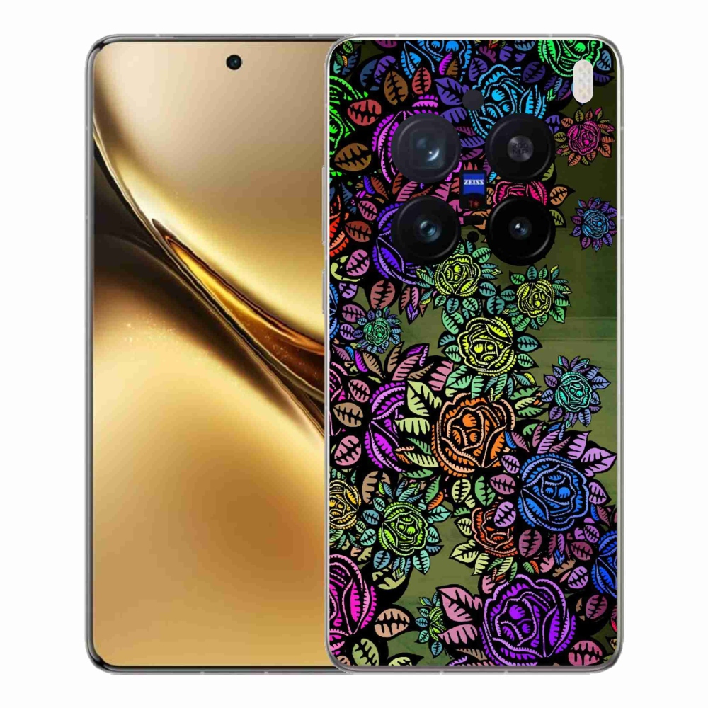 Zselés borítás mmCase a Vivo X200 Pro 5G készülékhez - virág 6