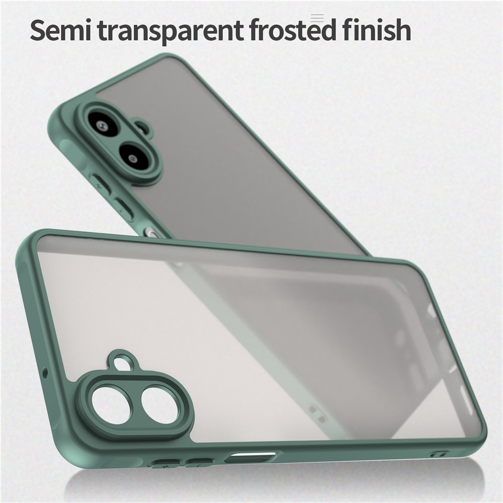 Zselés tok kemény hátlappal Samsung Galaxy A07 4G - zöld