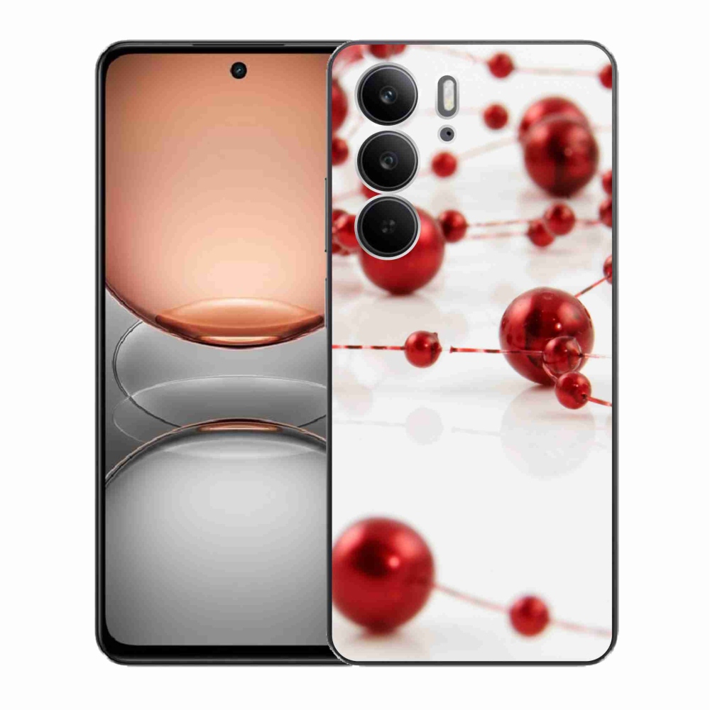 Gél borító mmCase a Realme C75 készülékhez - karácsonyi lánc